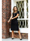 vestido midi preto 