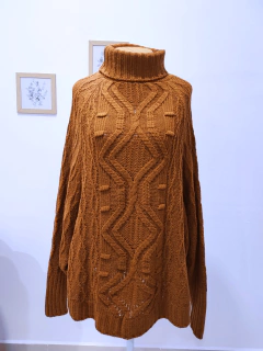 poncho tricot feminino