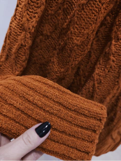poncho tricot feminino