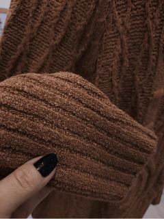 poncho tricot feminino