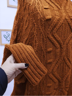 poncho tricot feminino