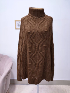 poncho tricot feminino