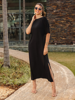vestido longo casual
