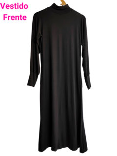 vestido midi preto