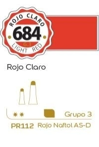 Oleo alba G3 x 18ml. (684) Rojo claro
