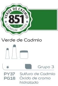 Acrilico Alba G3 x 18ml. (851) Verde de cadmio