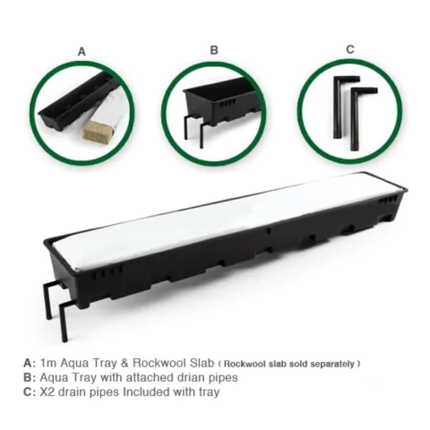 SISTEMA DE CULTIVO LIBRABAK - CADA BANDEJA - 100 X 15 X 7,5 CM