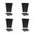 KIT 4 VASOS ANTI STRESS - 5 LITROS COM PRATO QUADRADO