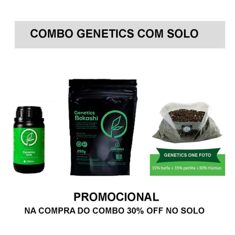 COMBO PROMOCIONAL GENETICS ONE - COMBO 250 + 50L DE SOLO