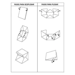 Caja Cubo de luz 21x22x25 con Luz incorporada