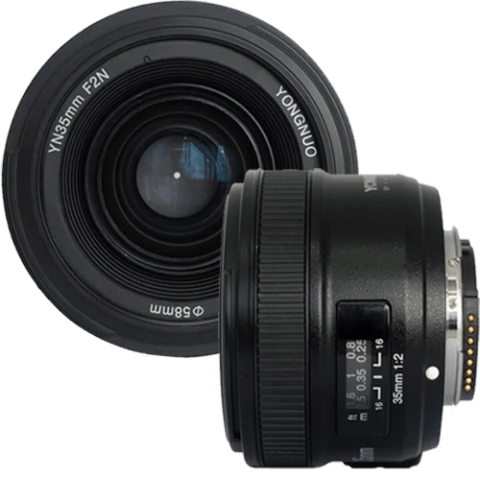 Lente YN35mm f2 Nikon Autofoco