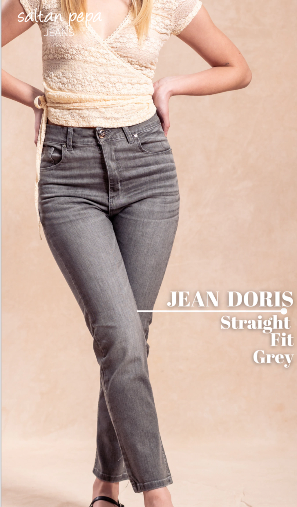 JEANS DORIS GREY SALTAN PEPA