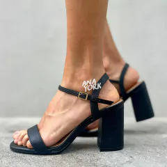 Sandalia taco medio pulsera - comprar online