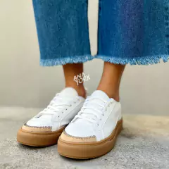 Zapatilla base baja recortes - tienda online