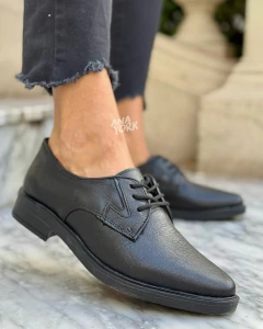 Zapato de cuero acordonado - comprar online