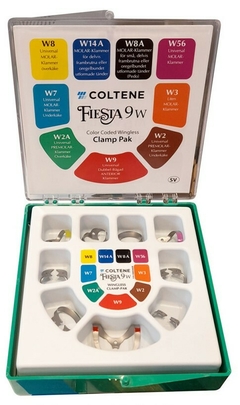 Clamps Hygenic Kit Fiesta X 9 S/aleta (w2,w2a,w3,w7,w8,wi) COLTENE
