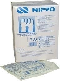 GUANTES ESTERILES DE CIRUGIA NIPRO nro 7.0 cja x 50 pares