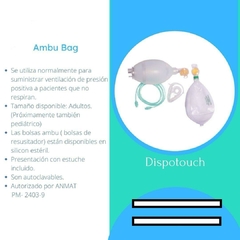 AMBU BAG Adulto con estuche autoclavable DISPOTOUCH