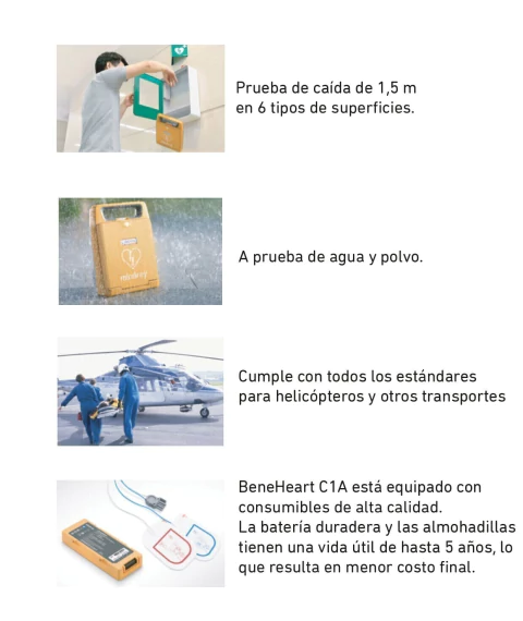 DESFIBRILADOR EXTERNO AUTOMATICO MARCA MINDRAY MODELO BENEHEART C1A FULLY AUTOMATIC