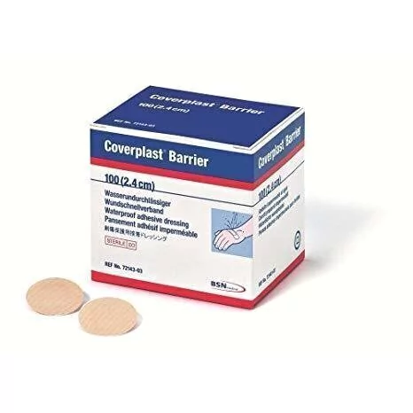 APOSITO COVERPLAST IMPERMEABLE CIRCULAR 2.4 X 2.4 cm BSN MEDICAL