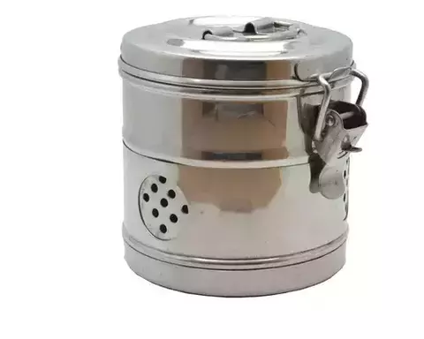 Algodonera Porta Algodon Tambor Acero Ino 12x10 cm BELKYS