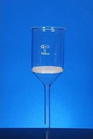 EMBUDOS VIDRIO FILTRANTE CON PLACA POROSA 35ML DE 30MM DIAM. NRO1 GLASSCO
