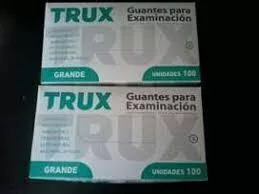 GUANTES EXAMEN LATEX L( GRANDE/ LARGE) Caja x 100ps TRUX