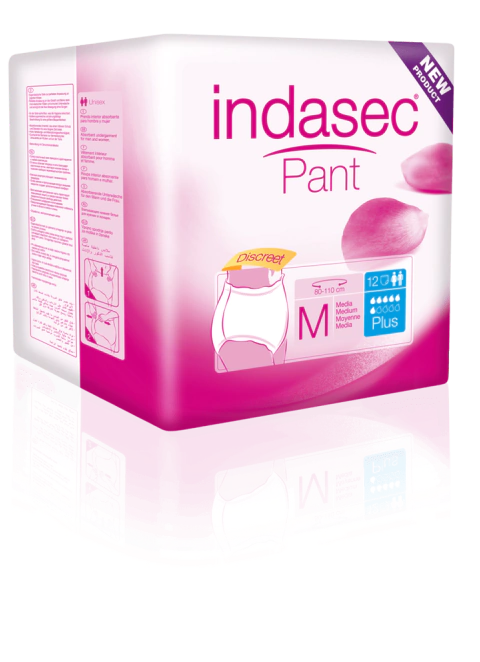 INDASEC PANTS PLUS "NUEVO" MEDIANO X 12 PADS X 4 PAQ