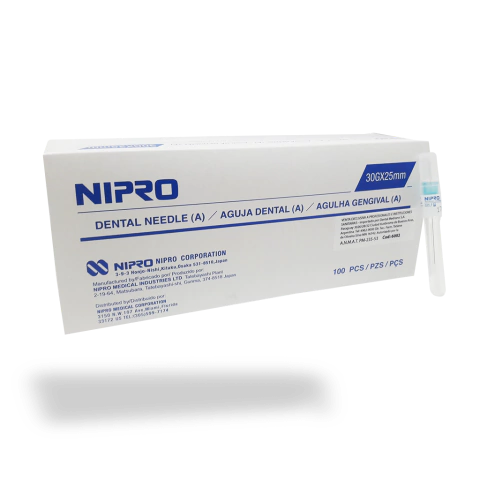 Agujas odontologicas largas 27g x 30mm NIPRO caja x 100u