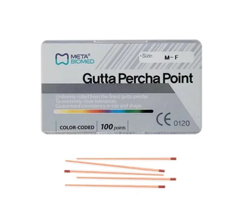 Conos de Gutta Percha de Condensación Lateral Mega META 455- MF x 100 unidades
