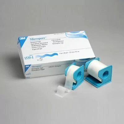 MICROPORE TELA ADHESIVA C/DISP. 2.5CM X 9,14MT X 12U 3M