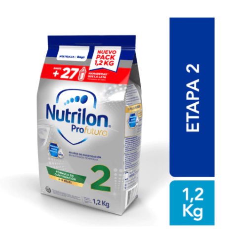 LECHE NUTRILON PROFUTURA 2 – POUCH 1,2 KG CAJA X 10 UNIDADES BAGO