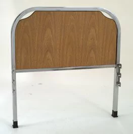 Juego respaldar y piecero p/cama ortopedica cromada con melamina