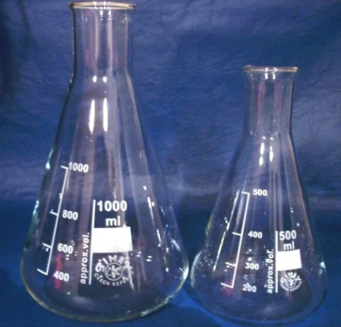 ERLENMEYER DE VIDRIO GRAD. 2000ML CON BOCA ANGOSTA SIMAX