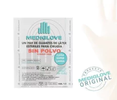 GUANTES DE CIRUGIA LATEX SIN POLVO CJA X 50 PARES MEDIGLOVE N° 7 - comprar online