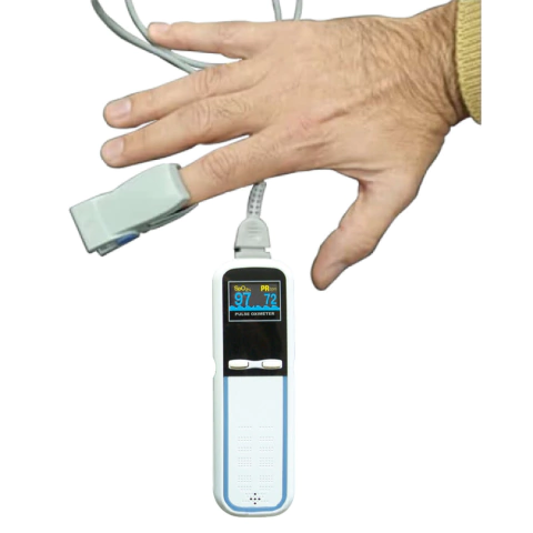 Oxímetro de pulso MD300I by CHOICE MMED con sensor adulto/pediátrico, (no neonatológico), conveniente para uso clínico y ambulancias