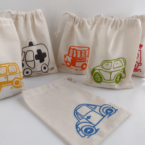 Bolsitas Souvenir Autos y Transportes 12x16 Cm. (pack 6 unidades)