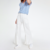 PANTALON TAORMINA EN LINO ELASTIZADO OFF WHITE en internet