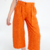 PANTALON PESCADOR MÓDENA EN TENCEL SATINADO NARANJA en internet