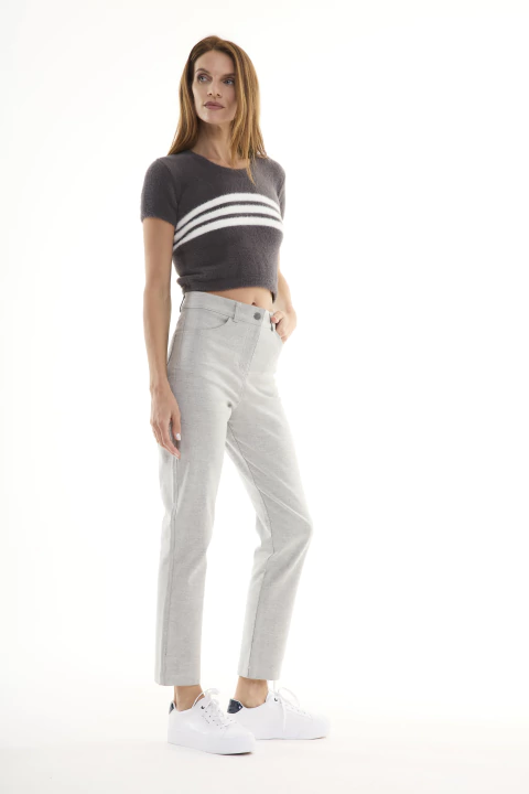 PANTALON GINO JEAN REVES GRIS - comprar online