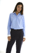 BLUSA LUNGA POPLIN CELESTE RAYADO en internet