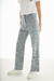 PANTALÓN TOMASSA ANCHO ELASTIZADO JEAN DEL REVES AZUL en internet