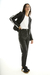 BLAZER PRAGA CUERO SUEDE NEGRO CON VIVOS BLANCOS - LeTIEND |  by GIACCA