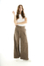 PANTALON VENECIA EN COATING CHOCOLATE - comprar online