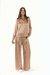 BLUSA LUNGA SATEN CAMEL - LeTIEND |  by GIACCA