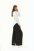 BLUSA LUNGA SATEN BLANCO - LeTIEND |  by GIACCA