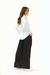 BLUSA LUNGA SATEN BLANCO - tienda online