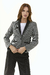 BLAZER SORRENTO PAÑO RAYADO BLANCO Y NEGRO - comprar online