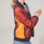 BLAZER CAMPERA CLEMENTINA JERSEY NARANJA FLUOR CON CAPA DE MICROTUL AZUL