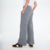 PANTALON TAORMINA EN FRISA ELASTIZADA LIVIANA GRIS MELANGE - LeTIEND |  by GIACCA